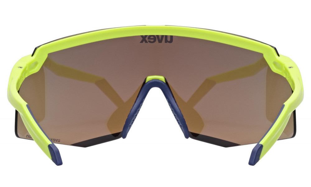 Очки Uvex pace stage CV yellow matt / mirror blue - 3