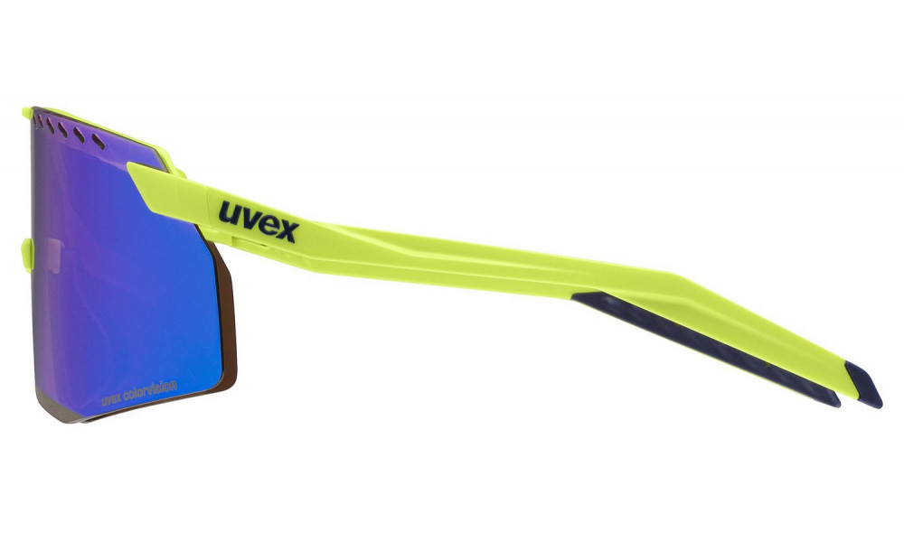 Очки Uvex pace stage CV yellow matt / mirror blue - 4