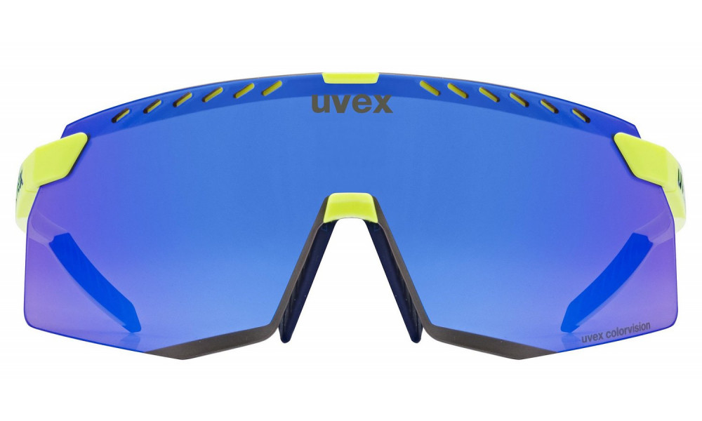 Очки Uvex pace stage CV yellow matt / mirror blue - 5