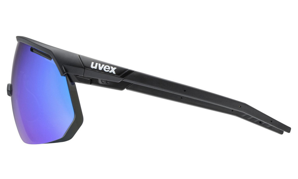 Очки Uvex pace one black matt / mirror blue - 4