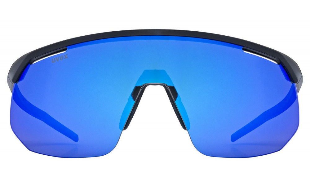 Очки Uvex pace one black matt / mirror blue - 5