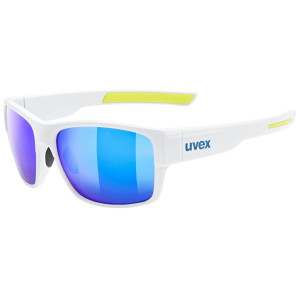 Glasses Uvex esntl urban white matt / mirror blue