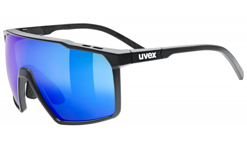 Очки Uvex mtn perform S black matt / mirror blue - 1