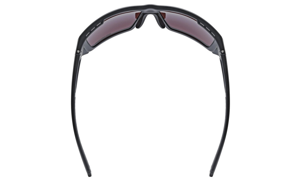 Glasses Uvex mtn venture CV black matt / mirror silver - 2