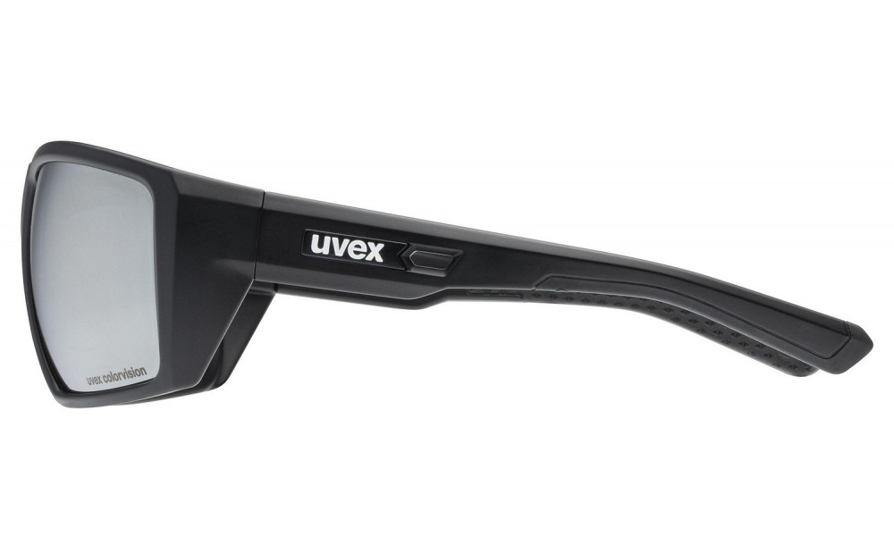 Glasses Uvex mtn venture CV black matt / mirror silver - 4