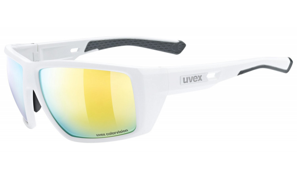 Glasses Uvex mtn venture CV white matt / mirror gold - 1