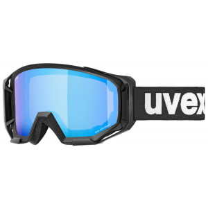 Glasses Uvex athletic CV black mat SL / FM blue-green
