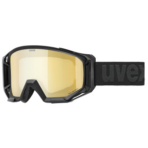 Glasses Uvex athletic CV black matt SL / gold-yellow
