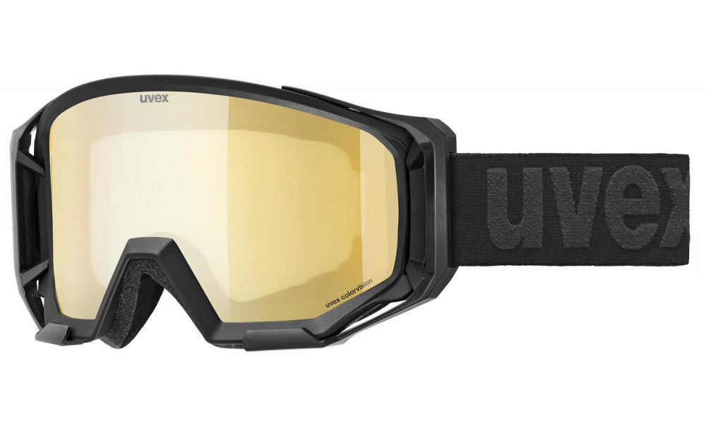 Очки Uvex athletic CV black matt SL / gold-yellow - 1