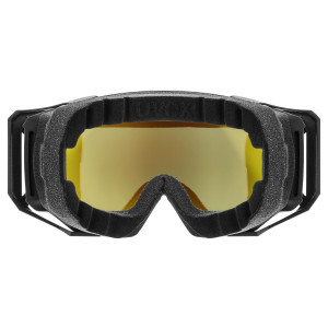 Glasses Uvex athletic CV black matt SL / gold-yellow