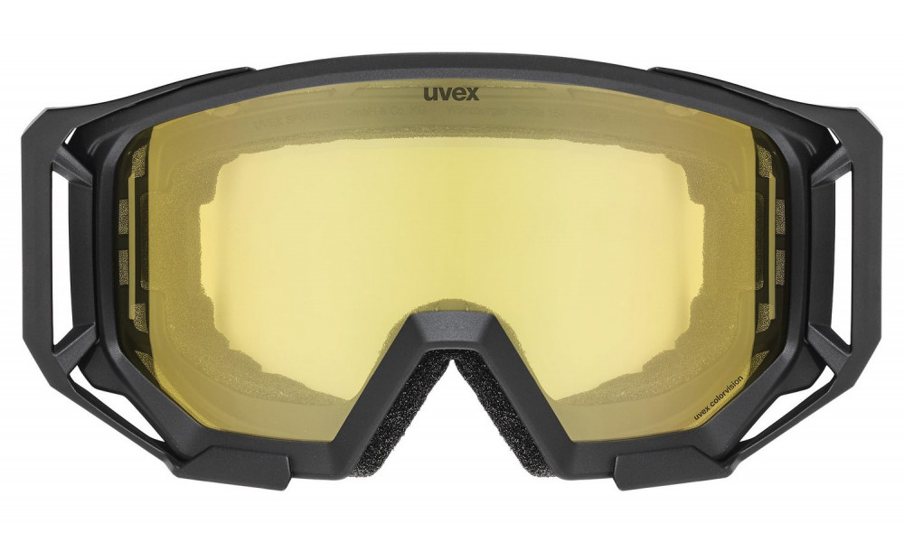 Glasses Uvex athletic CV black matt SL / gold-yellow - 3