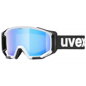 Glasses Uvex athletic CV cloud matt SL / blue-green