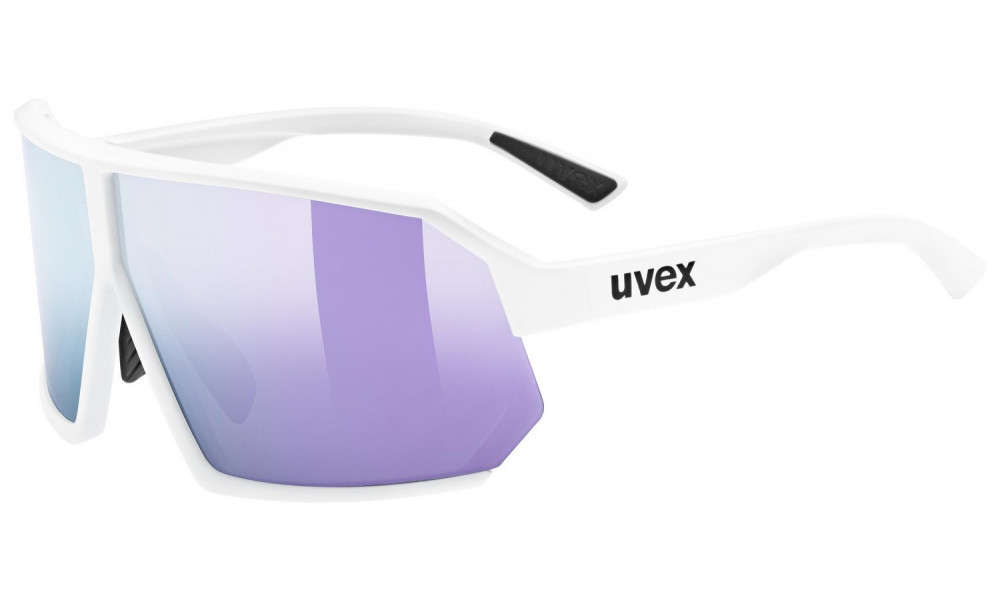 Glasses Uvex sportstyle 237 white matt / mirror lavender - 1