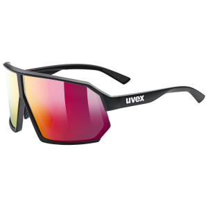 Glasses Uvex sportstyle 237 black matt / mirror red