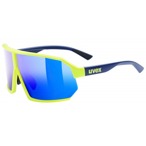 Glasses Uvex sportstyle 237 yellow blue matt / mirror blue
