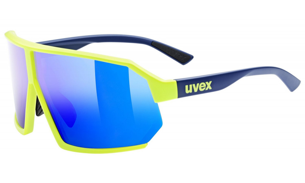 Очки Uvex sportstyle 237 yellow blue matt / mirror blue - 1