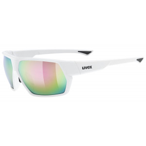 Очки Uvex sportstyle 238 white matt / mirror pink