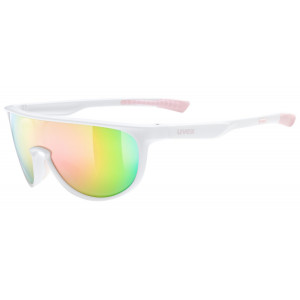Glasses Uvex sportstyle 515 white matt / mirror pink