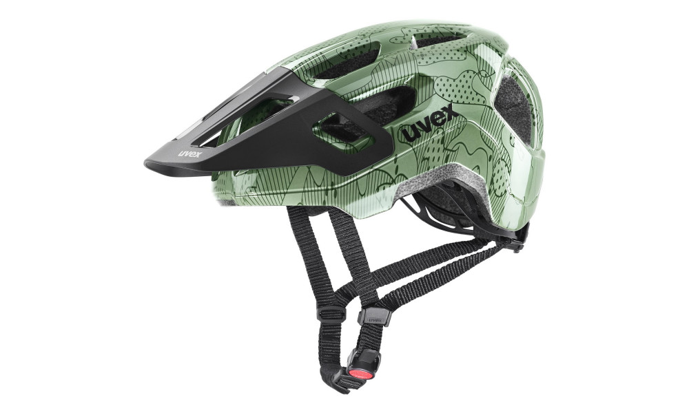 Helmet Uvex react jr. moss green altimeter - 1