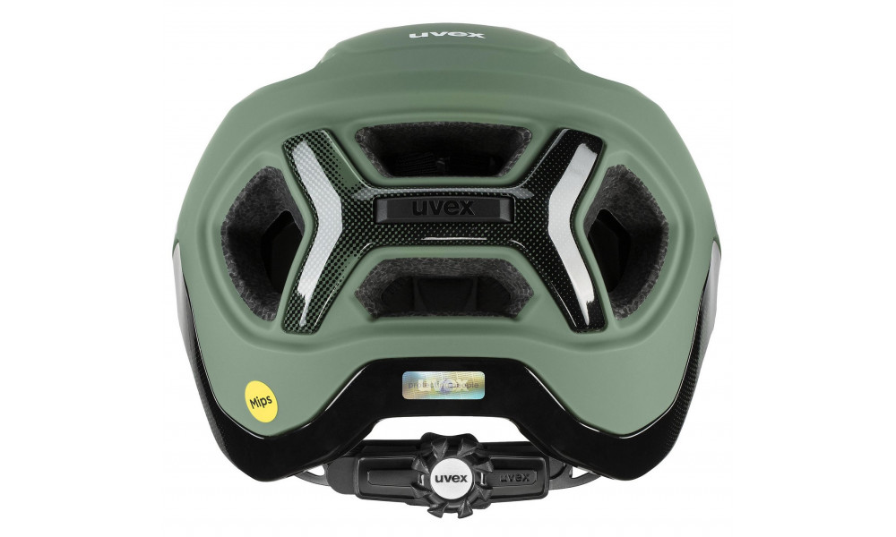 Helmet Uvex react MIPS moss green-black matt - 2 Helmet Uvex react MIPS moss green-black matt - 2