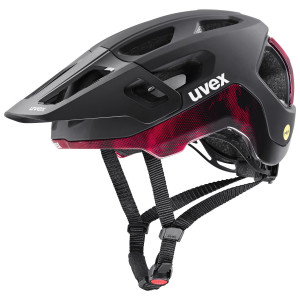 Helmet Uvex react MIPS black-ruby red matt