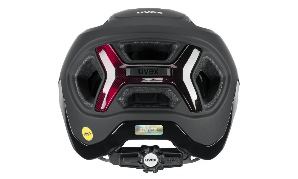 Helmet Uvex react MIPS black-ruby red matt - 2