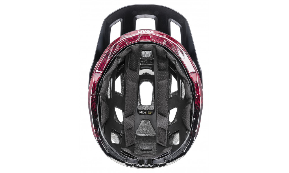 Helmet Uvex react MIPS black-ruby red matt - 4