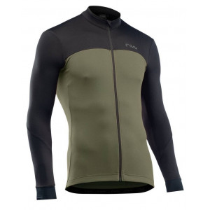 Jersey Northwave Force 2 L/S Full Zip black-forest green