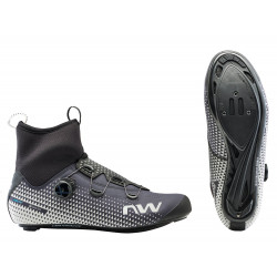 Велосипедная обувь Northwave Celsius R Arctic GTX Road carbon grey-reflective