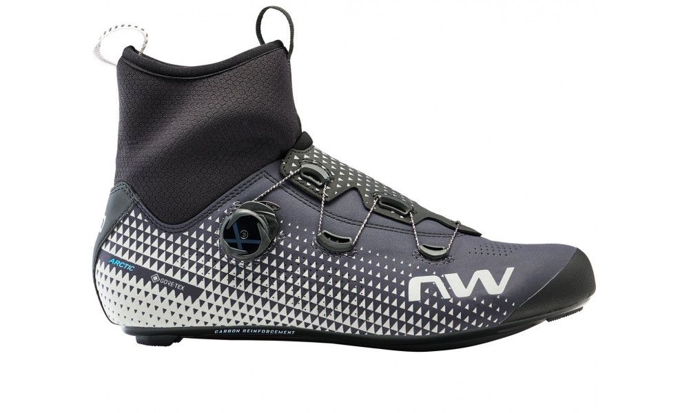 Велосипедная обувь Northwave Celsius R Arctic GTX Road carbon grey-reflective - 3