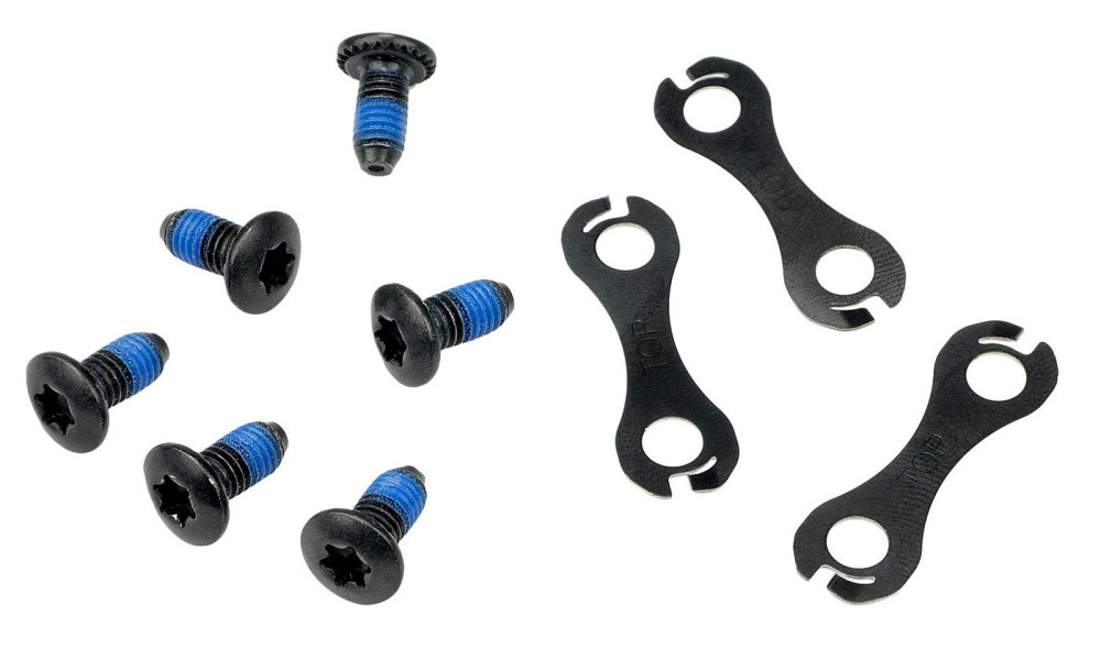 Disc rotor fixing bolt Shimano SM-RT75 with plates (6 pcs.) 